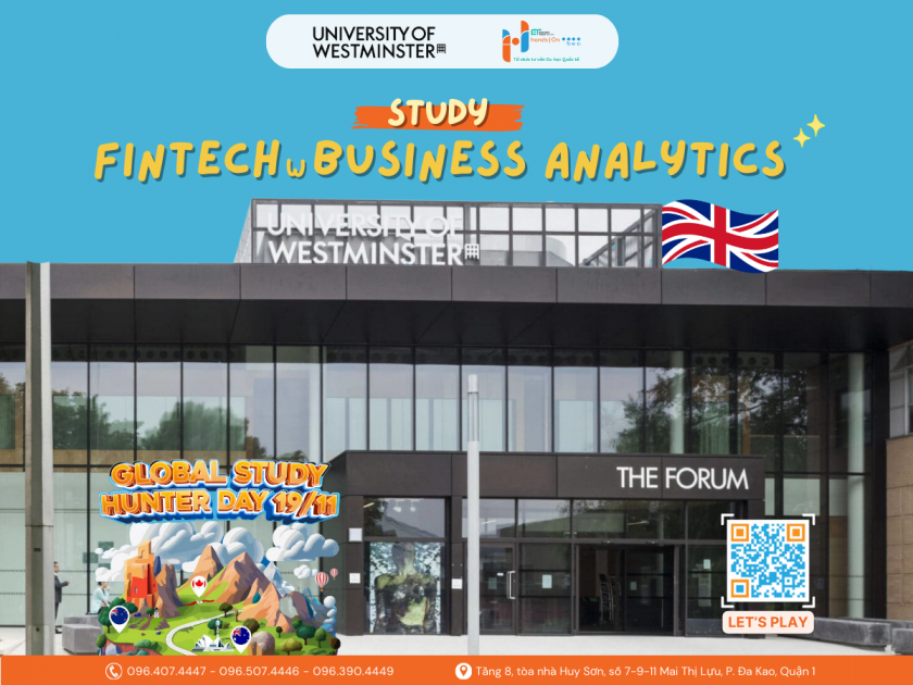 Fintech with Business Analytics cùng University of Westminster