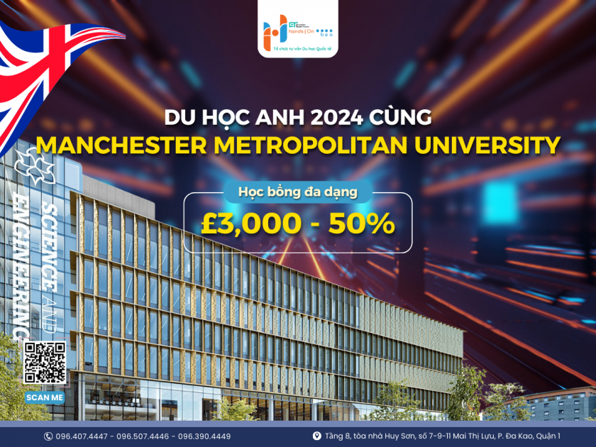 Manchester Metropolitan University: Cập nhật học bổng, học phí du học Anh 2024 | Hands On - BEO