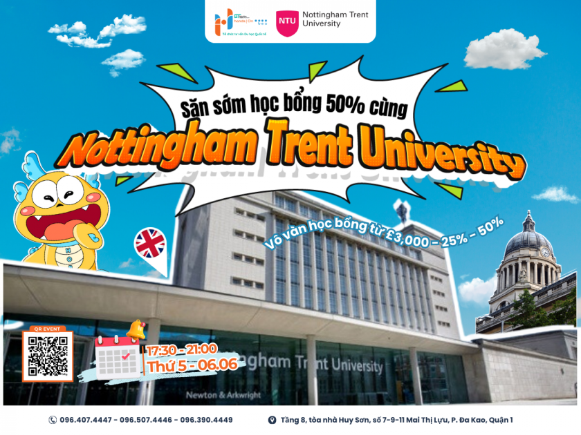 Nottingham Trent University: Cập nhật học phí, học bổng du học Anh 2024 | Hands On - BEO