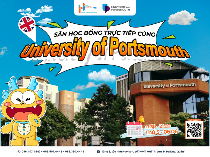 Săn học bổng £5,000 từ University of Portsmouth trực tiếp tại Global Study Day | Hands On - BEO