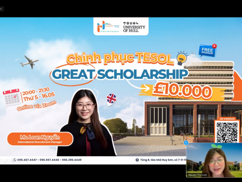 Recap Webinar University of Hull: Chinh phục TESOL & GREAT Scholarship | Hands On - BEO