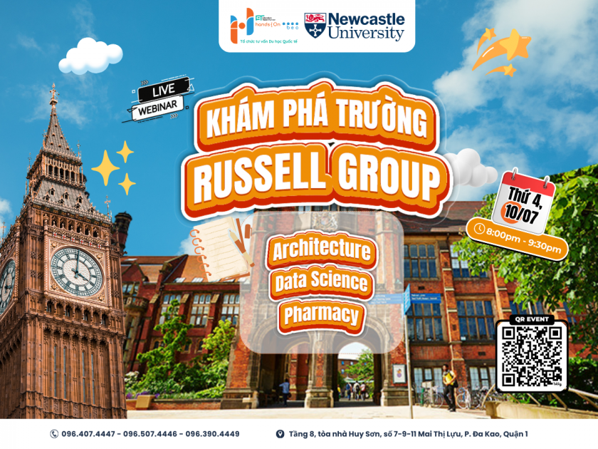 Newcastle University Webinar: Chinh phục trường Russell Group với nhóm ngành Data Science, Architecture & Pharmacy