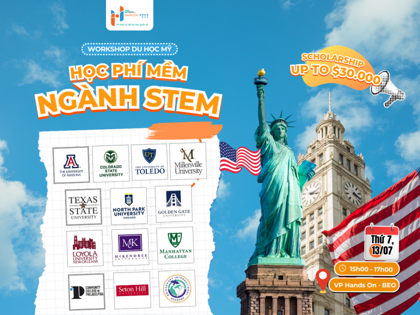 Workshop: Du học ngành STEM với chi phí mềm tại Mỹ | Hands On - BEO